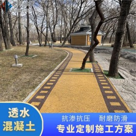 麗江市 透水整體路面 彩色混凝土透水 藝術(shù)透水地坪 材料廠家生產(chǎn)直銷