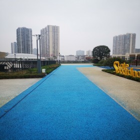 西昌市 彩色混凝土公園 透水廣場路面 c30透水砼 生產材料批發