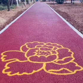 林芝市 彩色路面混凝土 人行道透水混凝土 盲道彩色路面 廠家直銷 技術指導